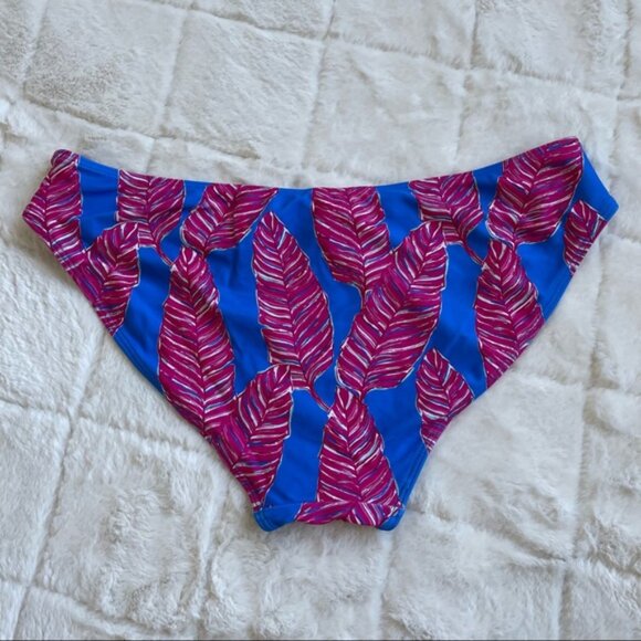 Vineyard Vines | Pink and Navy Palm Classic Bikini Bottoms | Size Medium - Picture 7 of 8